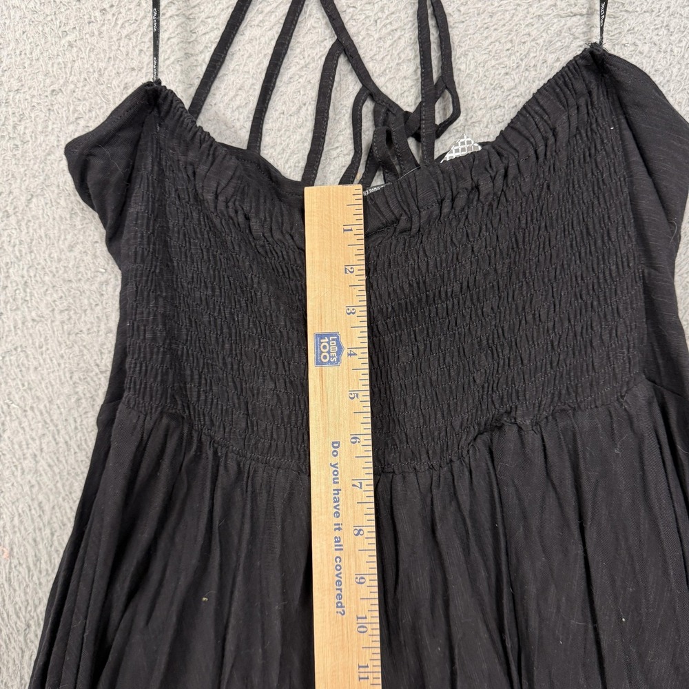 City Chic Dress Womens 16 Black Maxi Plait Detail Strappy Halter‎ Plus Asym Hem - Picture 10 of 16